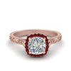 Load image into Gallery viewer, hand-engraved-cushion-cut-halo-diamond-engagement-ring-with-ruby-in-rose-gold-FD8588CURGRUDR-NL-RG_d2e7e3b5-24b4-4ef3-a708-4fa614f83c7a?v=1757588486