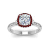 Load image into Gallery viewer, hand-engraved-cushion-cut-halo-diamond-engagement-ring-with-ruby-in-white-gold-FD8588CURGRUDRANGLE5-NL-WG_702aa43f-389f-41de-b247-53355201ecb1?v=1757588485