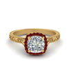 Load image into Gallery viewer, hand-engraved-cushion-cut-halo-diamond-engagement-ring-with-ruby-in-yellow-gold-FD8588CURGRUDR-NL-YG_c7bd2982-47c7-4120-9d50-d75b958f1d17?v=1757588485