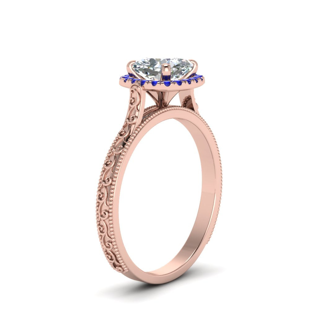 hand-engraved-cushion-cut-halo-diamond-engagement-ring-with-sapphire-in-rose-gold-FD8588CURGSABLANGLE2-NL-RG?v=1757588306