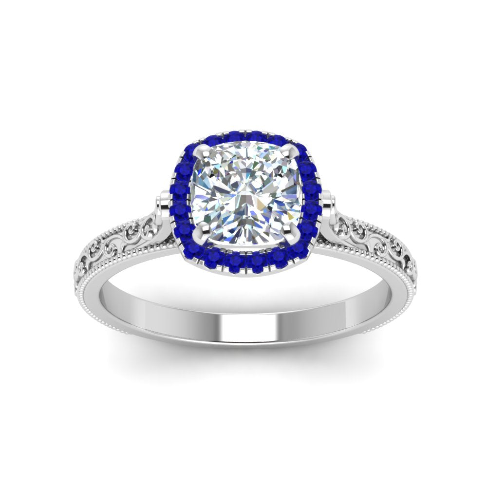 hand-engraved-cushion-cut-halo-diamond-engagement-ring-with-sapphire-in-white-gold-FD8588CURGSABLANGLE5-NL-WG?v=1757588306