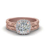 Load image into Gallery viewer, hand-engraved-cushion-cut-halo-diamond-wedding-ring-set-in-rose-gold-FD8588CU-NL-RG_5b05a171-f888-482a-a94f-89430f43cca4?v=1757665317
