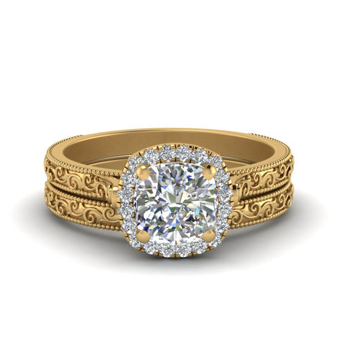 hand-engraved-cushion-cut-halo-diamond-wedding-ring-set-in-yellow-gold-FD8588CU-NL-YG?v=1757665151