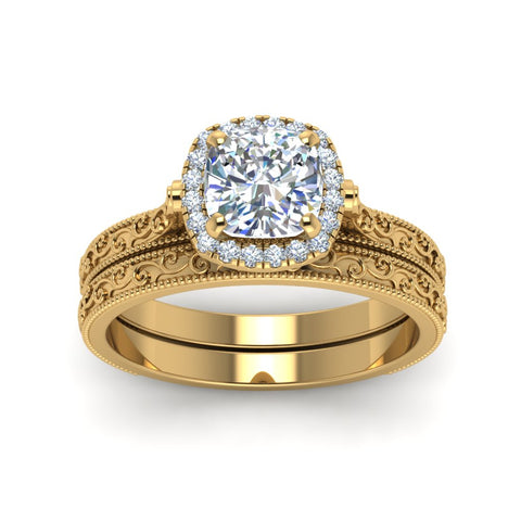 hand-engraved-cushion-cut-halo-diamond-wedding-ring-set-in-yellow-gold-FD8588CUANGLE5-NL-YG?v=1757665151