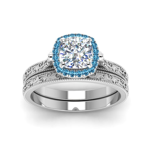 hand-engraved-cushion-cut-halo-diamond-wedding-ring-set-with-blue-topaz-in-white-gold-FD8588CUGICBLTOANGLE5-NL-WG?v=1757665151