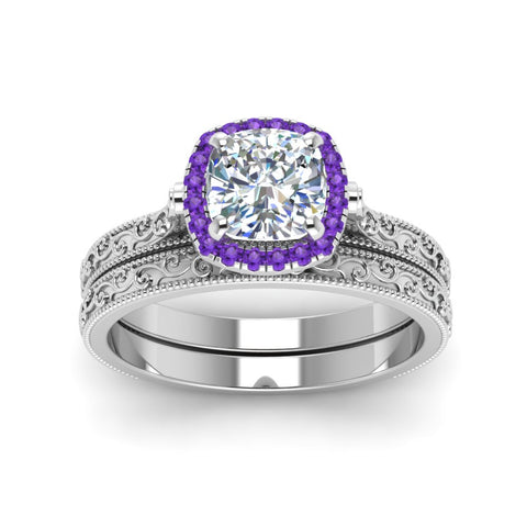 hand-engraved-cushion-cut-halo-diamond-wedding-ring-set-with-purple-topaz-in-white-gold-FD8588CUGVITOANGLE5-NL-WG_f7de5a95-5df4-454e-bf9d-be925f572ec0?v=1757665318