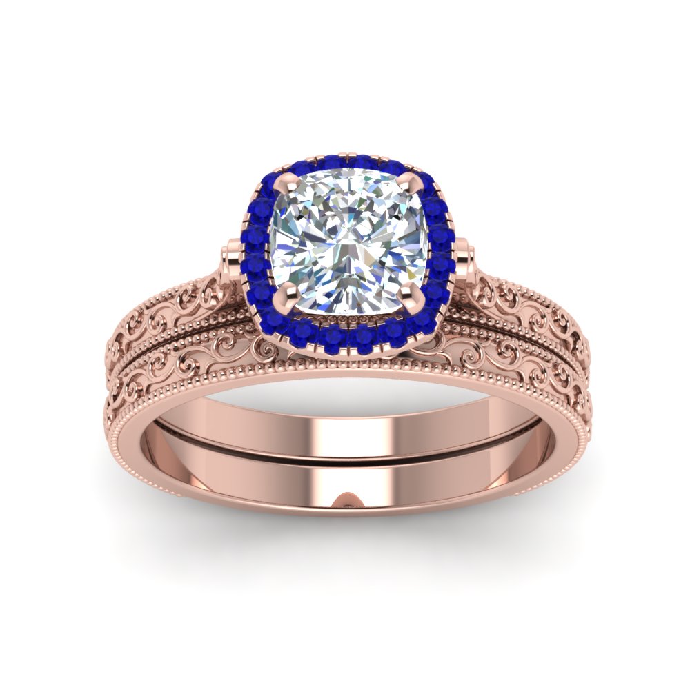 hand-engraved-cushion-cut-halo-diamond-wedding-ring-set-with-sapphire-in-rose-gold-FD8588CUGSABLANGLE5-NL-RG_c5c68083-aa63-45f4-899e-d39f9345a63d?v=1757665318