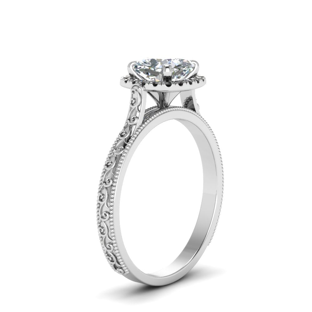 hand-engraved-cushion-cut-halo-engagement-ring-with-black-diamond-in-white-gold-FD8588CURGBLACKANGLE2-NL-WG?v=1757588306