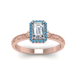 Load image into Gallery viewer, hand-engraved-emerald-cut-halo-diamond-engagement-ring-with-blue-topaz-in-rose-gold-FD8588EMRGICBLTOANGLE5-NL-RG_f0ef3463-45fa-4830-a4d4-a8079c43ccfe?v=1757588497
