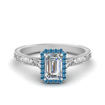 Load image into Gallery viewer, hand-engraved-emerald-cut-halo-diamond-engagement-ring-with-blue-topaz-in-white-gold-FD8588EMRGICBLTO-NL-WG_0f347860-5889-4e50-9b9c-e23931646650?v=1757588497
