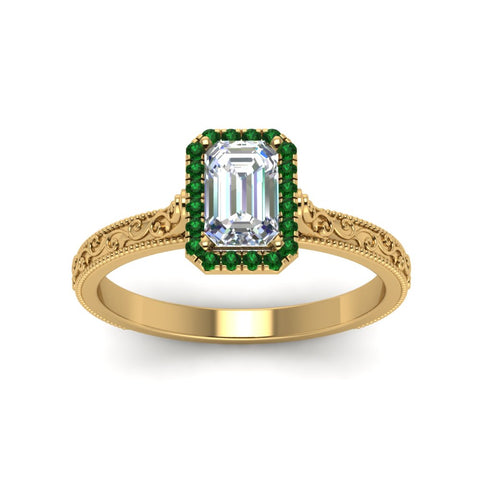 hand-engraved-emerald-cut-halo-diamond-engagement-ring-with-emerald-in-yellow-gold-FD8588EMRGEMGRANGLE5-NL-YG?v=1757588330