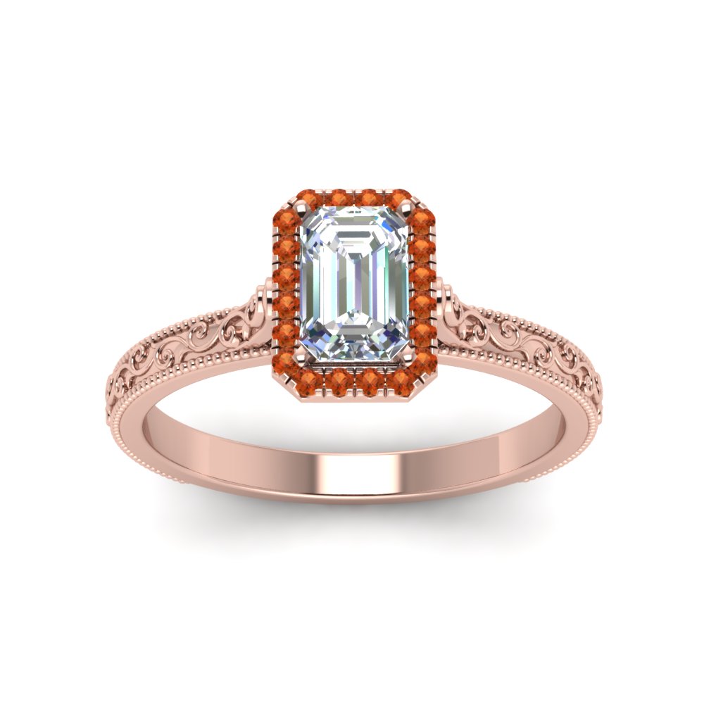 hand-engraved-emerald-cut-halo-diamond-engagement-ring-with-orange-sapphire-in-rose-gold-FD8588EMRGSAORANGLE5-NL-RG_2d71aff2-feed-4d3c-b022-e8205c9b81cd?v=1757588503