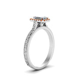 Load image into Gallery viewer, hand-engraved-emerald-cut-halo-diamond-engagement-ring-with-orange-sapphire-in-white-gold-FD8588EMRGSAORANGLE2-NL-WG_d4deb0d7-3b62-413f-8dbd-c2b8eb733731?v=1757588497
