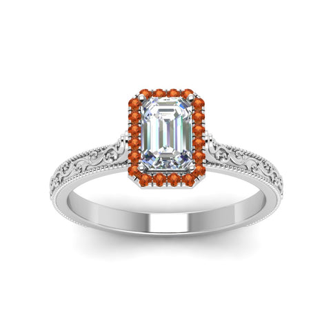hand-engraved-emerald-cut-halo-diamond-engagement-ring-with-orange-sapphire-in-white-gold-FD8588EMRGSAORANGLE5-NL-WG_5bac202a-e561-498e-9368-7664f52d0704?v=1757588496