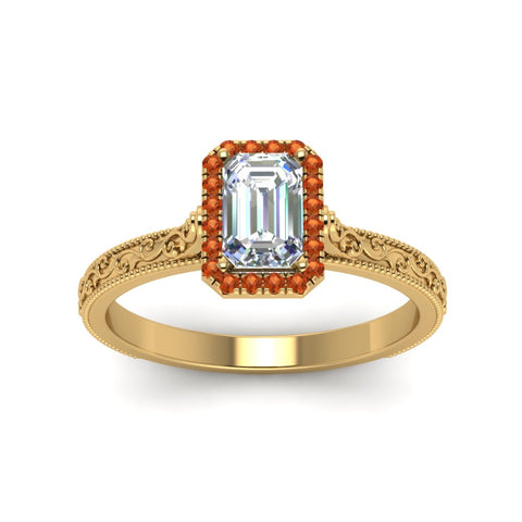 hand-engraved-emerald-cut-halo-diamond-engagement-ring-with-orange-sapphire-in-yellow-gold-FD8588EMRGSAORANGLE5-NL-YG?v=1757588330