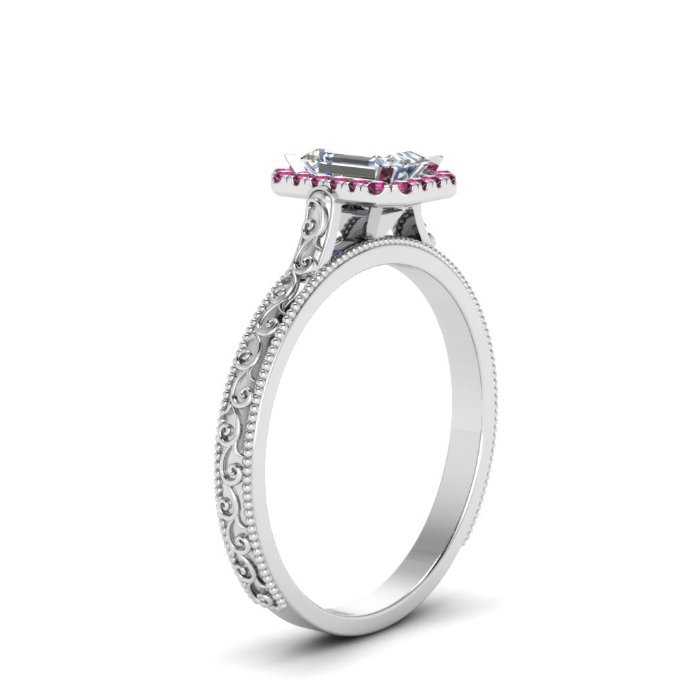 hand-engraved-emerald-cut-halo-diamond-engagement-ring-with-pink-sapphire-in-white-gold-FD8588EMRGSADRPIANGLE2-NL-WG_255b6a13-6b98-4315-ba67-6390dc7a2b29?v=1757588496