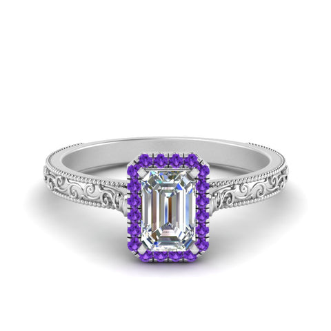 hand-engraved-emerald-cut-halo-diamond-engagement-ring-with-purple-topaz-in-white-gold-FD8588EMRGVITO-NL-WG?v=1757588330