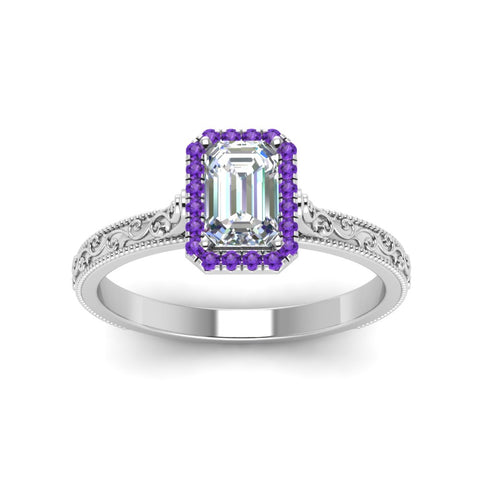 hand-engraved-emerald-cut-halo-diamond-engagement-ring-with-purple-topaz-in-white-gold-FD8588EMRGVITOANGLE5-NL-WG?v=1757588330