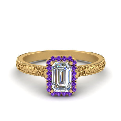 hand-engraved-emerald-cut-halo-diamond-engagement-ring-with-purple-topaz-in-yellow-gold-FD8588EMRGVITO-NL-YG?v=1757588330
