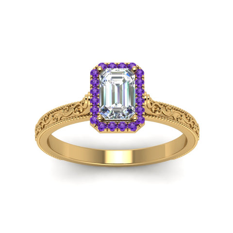 hand-engraved-emerald-cut-halo-diamond-engagement-ring-with-purple-topaz-in-yellow-gold-FD8588EMRGVITOANGLE5-NL-YG?v=1757588330