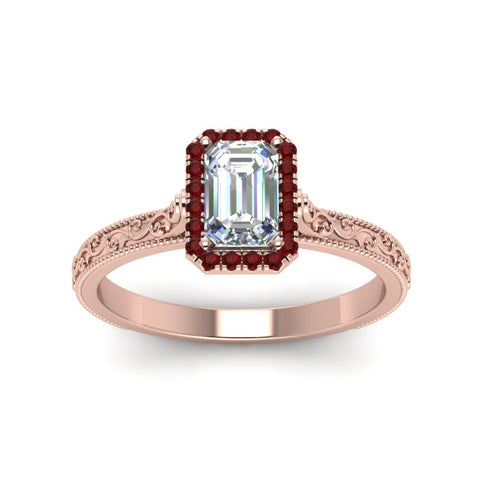 hand-engraved-emerald-cut-halo-diamond-engagement-ring-with-ruby-in-rose-gold-FD8588EMRGRUDRANGLE5-NL-RG?v=1757588330