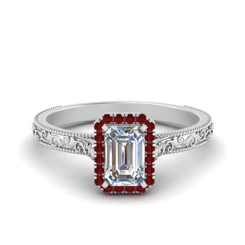hand-engraved-emerald-cut-halo-diamond-engagement-ring-with-ruby-in-white-gold-FD8588EMRGRUDR-NL-WG?v=1757588330