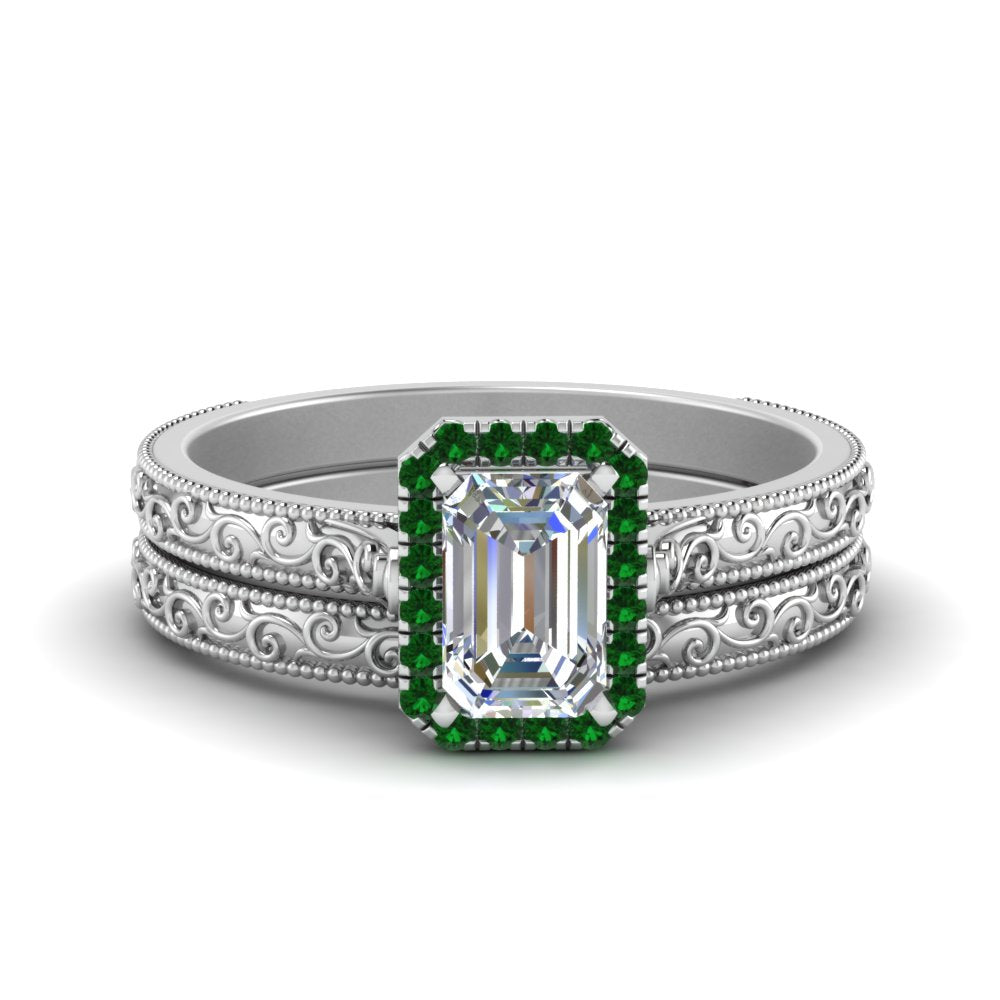 hand-engraved-emerald-cut-halo-diamond-wedding-ring-set-with-emerald-in-white-gold-FD8588EMGEMGR-NL-WG_015a986a-55b0-4a21-b531-408cc368c994?v=1757665327