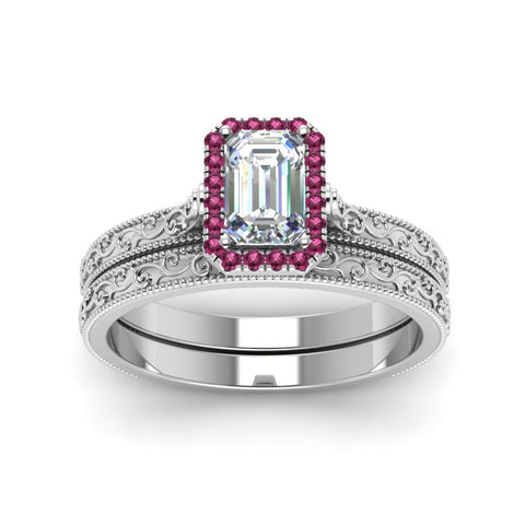 hand-engraved-emerald-cut-halo-diamond-wedding-ring-set-with-pink-sapphire-in-white-gold-FD8588EMGSADRPIANGLE5-NL-WG_64f7df47-33e3-4260-8b88-516572055d1a?v=1757665328
