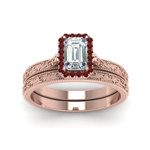 hand-engraved-emerald-cut-halo-diamond-wedding-ring-set-with-ruby-in-rose-gold-FD8588EMGRUDRANGLE5-NL-RG?v=1757665169