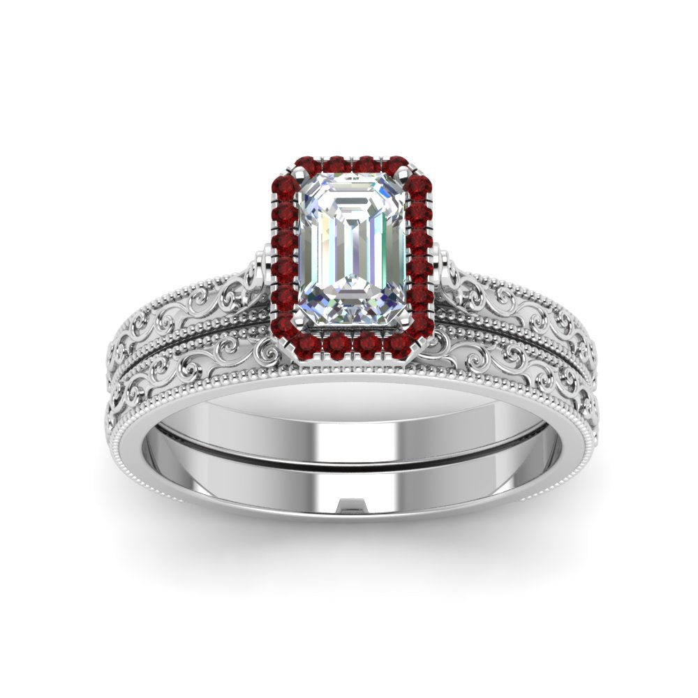 hand-engraved-emerald-cut-halo-diamond-wedding-ring-set-with-ruby-in-white-gold-FD8588EMGRUDRANGLE5-NL-WG?v=1757665169