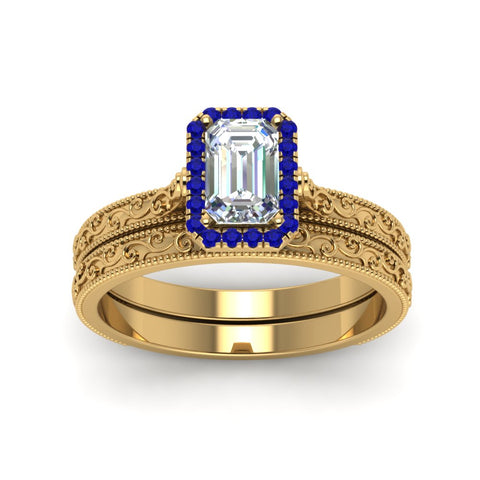 hand-engraved-emerald-cut-halo-diamond-wedding-ring-set-with-sapphire-in-yellow-gold-FD8588EMGSABLANGLE5-NL-YG_1612d545-fa55-41fd-a935-8326445593b7?v=1757665328