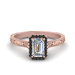 Load image into Gallery viewer, hand-engraved-emerald-cut-halo-engagement-ring-with-black-diamond-in-rose-gold-FD8588EMRGBLACK-NL-RG_5ea60a38-500e-4c56-90ce-0dec160b95cb?v=1757588497
