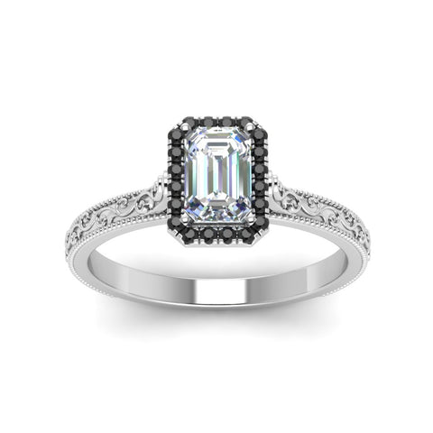 hand-engraved-emerald-cut-halo-engagement-ring-with-black-diamond-in-white-gold-FD8588EMRGBLACKANGLE5-NL-WG?v=1757588331