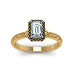 Load image into Gallery viewer, hand-engraved-emerald-cut-halo-engagement-ring-with-black-diamond-in-yellow-gold-FD8588EMRGBLACKANGLE5-NL-YG_b76e2f8d-3ce4-4d65-aae5-6dd2631d1e05?v=1757588497
