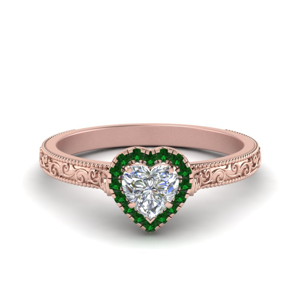 hand-engraved-heart-shaped-halo-diamond-engagement-ring-with-emerald-in-rose-gold-FD8588HTRGEMGR-NL-RG?v=1757588348