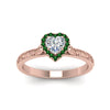 Load image into Gallery viewer, hand-engraved-heart-shaped-halo-diamond-engagement-ring-with-emerald-in-rose-gold-FD8588HTRGEMGRANGLE5-NL-RG_942a958d-7aee-44b1-a1fa-d1cec08f6ea2?v=1757588508