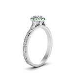 Load image into Gallery viewer, hand-engraved-heart-shaped-halo-diamond-engagement-ring-with-emerald-in-white-gold-FD8588HTRGEMGRANGLE2-NL-WG_233146c4-d4f7-41dd-ac26-599c47aa2f44?v=1757588508
