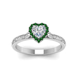Load image into Gallery viewer, hand-engraved-heart-shaped-halo-diamond-engagement-ring-with-emerald-in-white-gold-FD8588HTRGEMGRANGLE5-NL-WG_5b5296f3-f14b-4d46-b161-3bbe789cb0e7?v=1757588508
