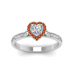 Load image into Gallery viewer, hand-engraved-heart-shaped-halo-diamond-engagement-ring-with-orange-sapphire-in-white-gold-FD8588HTRGSAORANGLE5-NL-WG?v=1757588348
