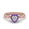 Load image into Gallery viewer, hand-engraved-heart-shaped-halo-diamond-engagement-ring-with-purple-topaz-in-rose-gold-FD8588HTRGVITO-NL-RG_a81b53f7-bade-46ac-9d6d-c4d1e1361a98?v=1757588508