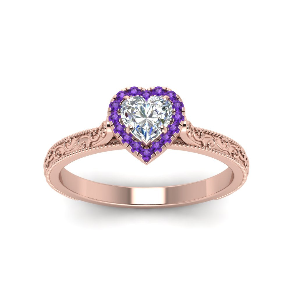 hand-engraved-heart-shaped-halo-diamond-engagement-ring-with-purple-topaz-in-rose-gold-FD8588HTRGVITOANGLE5-NL-RG?v=1757588348