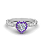 Load image into Gallery viewer, hand-engraved-heart-shaped-halo-diamond-engagement-ring-with-purple-topaz-in-white-gold-FD8588HTRGVITO-NL-WG?v=1757588349
