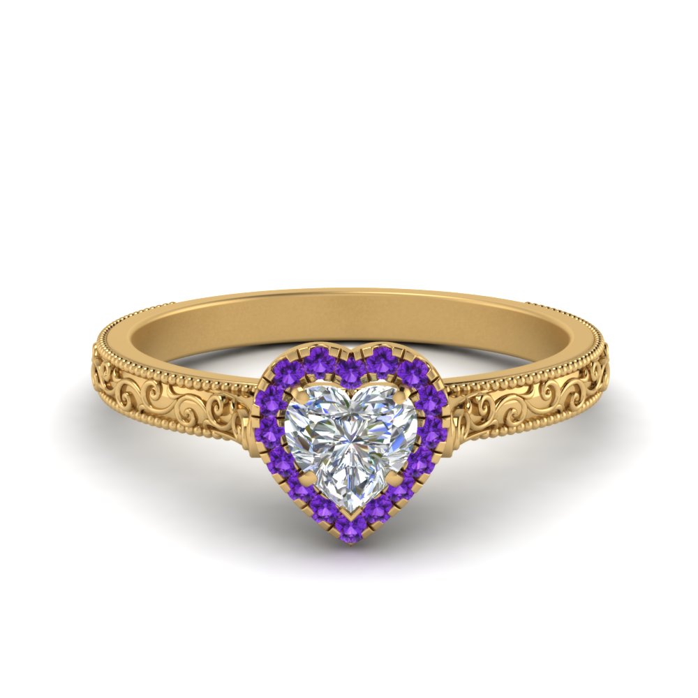 hand-engraved-heart-shaped-halo-diamond-engagement-ring-with-purple-topaz-in-yellow-gold-FD8588HTRGVITO-NL-YG_f71178e9-5132-4924-87c8-897c53661642?v=1757588508