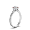 Load image into Gallery viewer, hand-engraved-heart-shaped-halo-diamond-engagement-ring-with-ruby-in-white-gold-FD8588HTRGRUDRANGLE2-NL-WG_d4a2801b-817d-4c7c-b175-98754921115d?v=1757588508