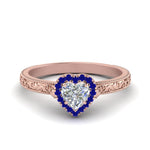 Load image into Gallery viewer, hand-engraved-heart-shaped-halo-diamond-engagement-ring-with-sapphire-in-rose-gold-FD8588HTRGSABL-NL-RG?v=1757588348
