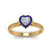 Load image into Gallery viewer, hand-engraved-heart-shaped-halo-diamond-engagement-ring-with-sapphire-in-yellow-gold-FD8588HTRGSABLANGLE5-NL-YG_e3e14e41-eab4-4b29-86c1-32dacb025b4a?v=1757588507