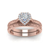 Load image into Gallery viewer, hand-engraved-heart-shaped-halo-diamond-wedding-ring-set-in-rose-gold-FD8588HTANGLE5-NL-RG_d95897bc-9c6f-4530-9ada-822b1ea7e4e6?v=1757665338