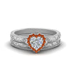 Load image into Gallery viewer, hand-engraved-heart-shaped-halo-diamond-wedding-ring-set-with-orange-sapphire-in-white-gold-FD8588HTGSAOR-NL-WG_a782996a-cb35-4f5f-82c1-92ccd6295744?v=1757665338