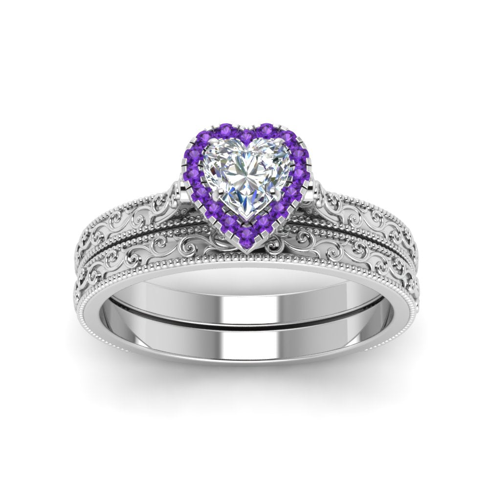 hand-engraved-heart-shaped-halo-diamond-wedding-ring-set-with-purple-topaz-in-white-gold-FD8588HTGVITOANGLE5-NL-WG_61b36e3a-ef0a-440e-8a13-ec6059834750?v=1757665338
