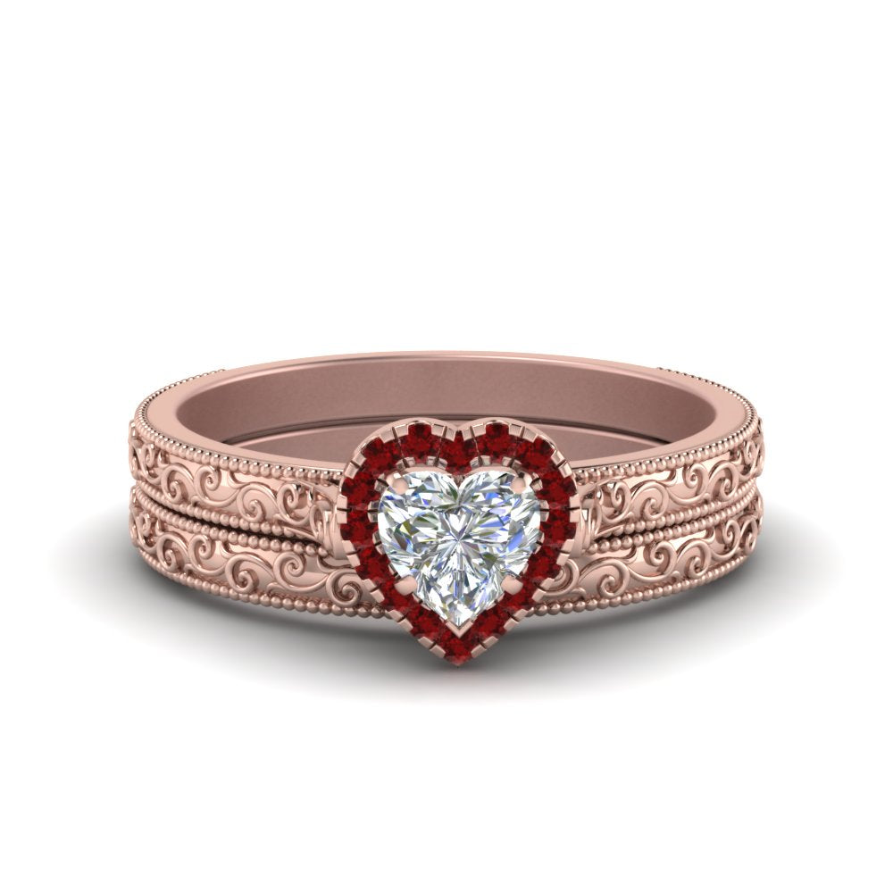 hand-engraved-heart-shaped-halo-diamond-wedding-ring-set-with-ruby-in-rose-gold-FD8588HTGRUDR-NL-RG_633b0d9c-f91f-4fc6-bb8f-3ca6c5a64e23?v=1757665338